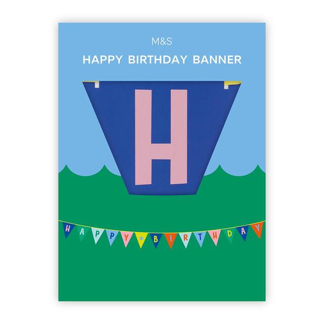 M&S Happy Birthday Bunting Banner 3m thumbnail 2