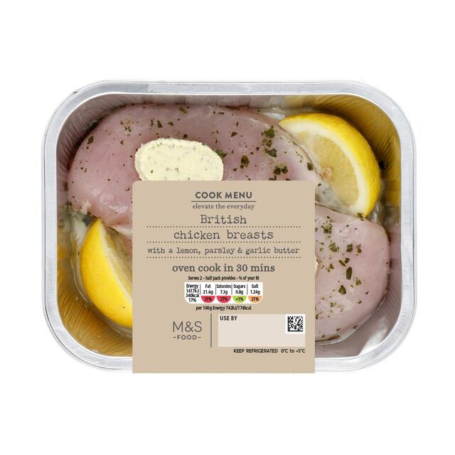 M&S Cook Menu 2 Lemon & Garlic Chicken Breasts thumbnail 2