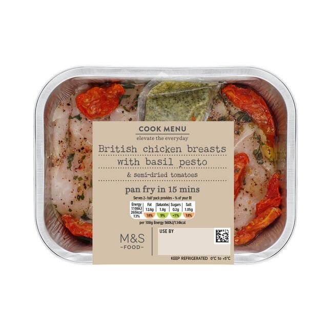 M&S Cook Menu Basil Pesto Chicken Breasts thumbnail 2