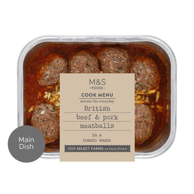 M&S Cook Menu Beef & Pork Meatballs with Cheese Topping thumbnail 2