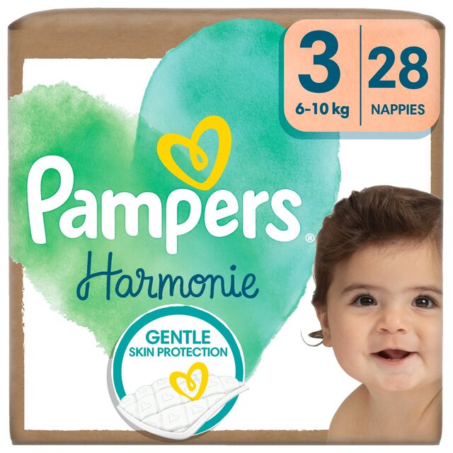 Pampers Harmonie Nappies, Size 3 Essential Pack