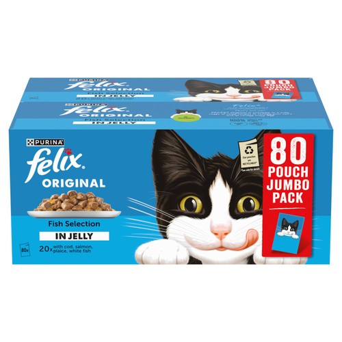 Felix Original Cat Food Fish Selection in Jelly Wet Cat Food