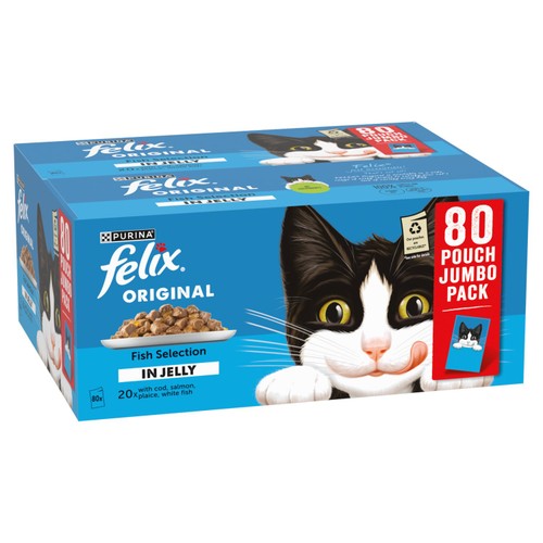 Felix Original Cat Food Fish Selection in Jelly Wet Cat Food thumbnail 8
