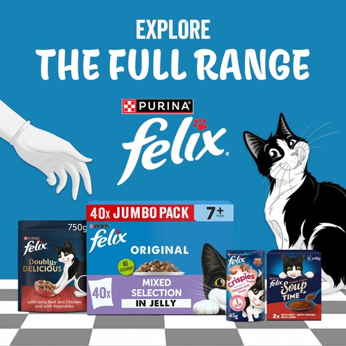 Felix Original Cat Food Senior Mixed Selection in Jelly Wet Cat Food thumbnail 7