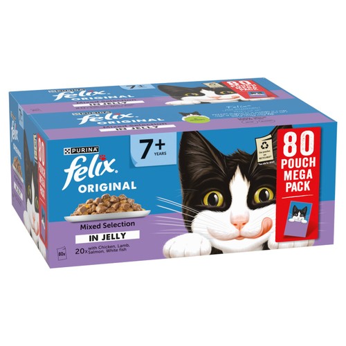 Felix Original Cat Food Senior Mixed Selection in Jelly Wet Cat Food thumbnail 8