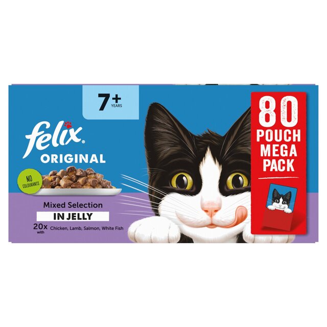 Felix Original Cat Food Senior Mixed Selection in Jelly Wet Cat Food thumbnail 2