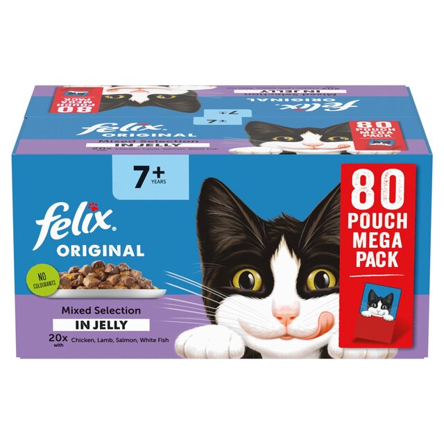 Felix Original Cat Food Senior Mixed Selection in Jelly Wet Cat Food thumbnail 3