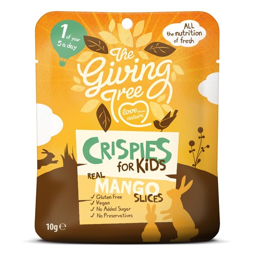 Giving Tree Freeze Dried Mango Crispies for Kids
