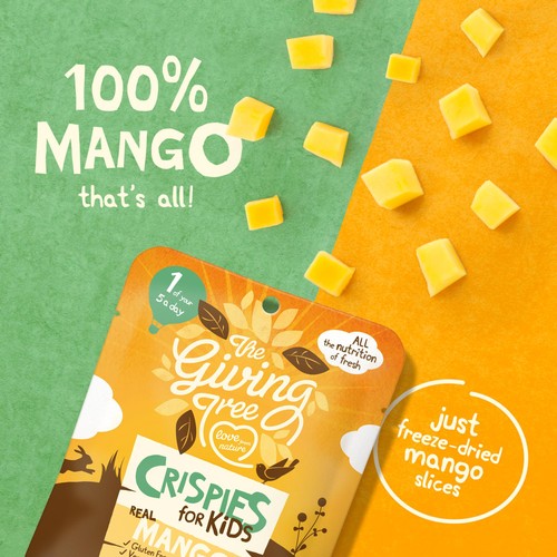 Giving Tree Freeze Dried Mango Crispies for Kids thumbnail 2