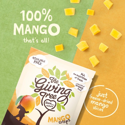 Giving Tree Freeze Dried Mango Crisps thumbnail 2