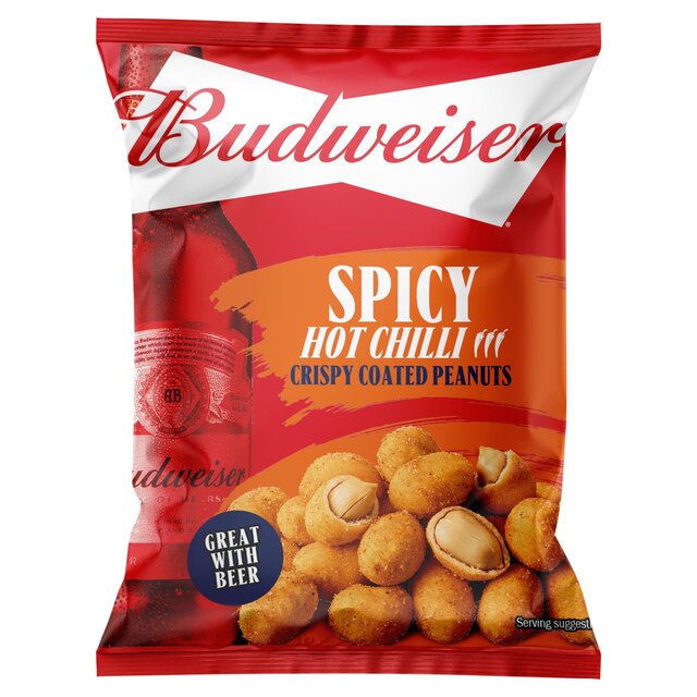 Budweiser Spicy Hot Chilli Crispy Coated Peanuts