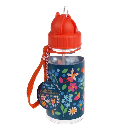Children's water bottle with straw 500ml, Fairies in the Garden thumbnail 2