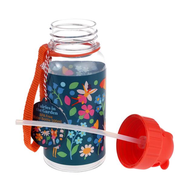 Children's water bottle with straw 500ml, Fairies in the Garden thumbnail 3