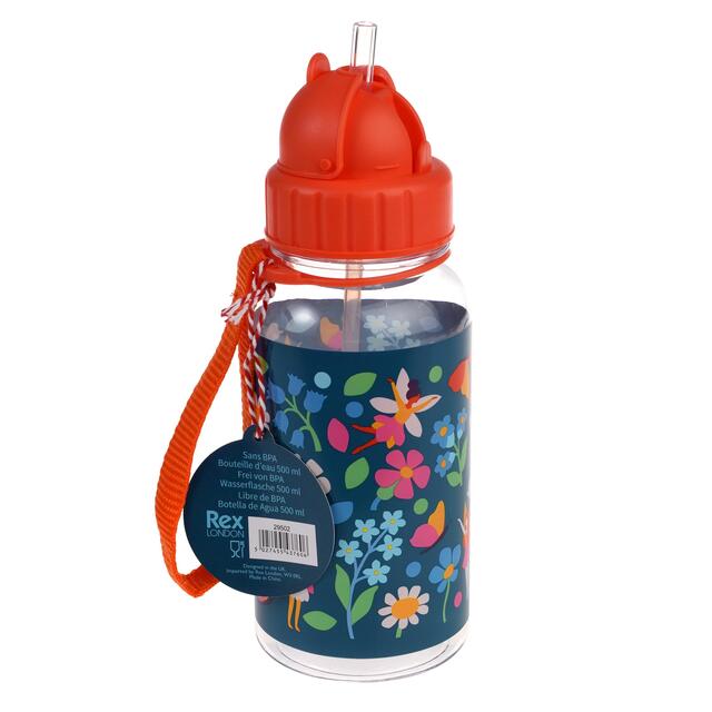 Children's water bottle with straw 500ml, Fairies in the Garden thumbnail 4