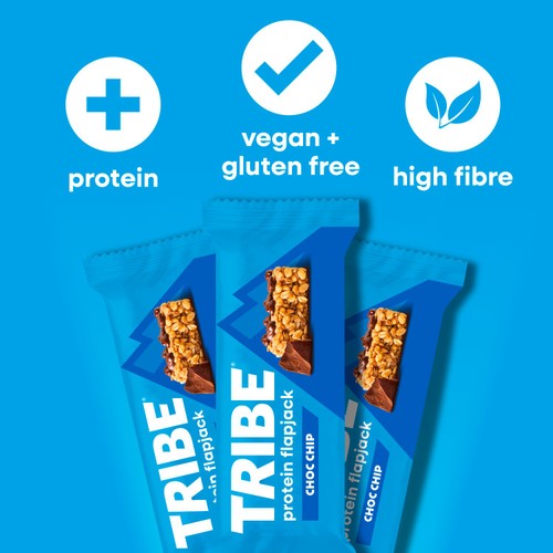 TRIBE Protein Energy Flapjack - Choc Chip  thumbnail 2