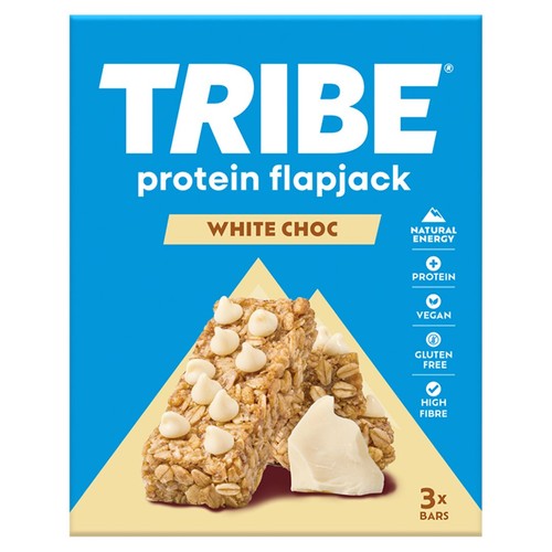 TRIBE Protein Energy Flapjack - White Choc Chip (3 x 38 GR)