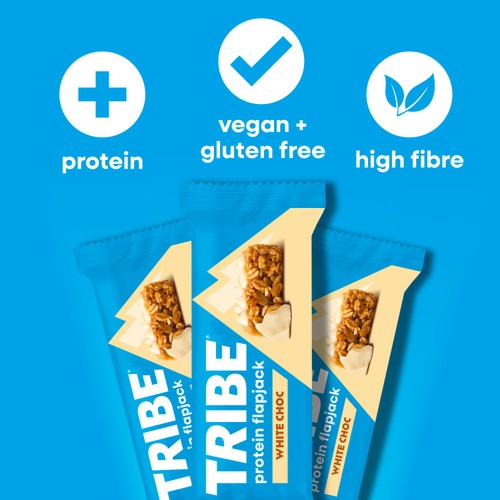 TRIBE Protein Energy Flapjack - White Choc Chip thumbnail 2