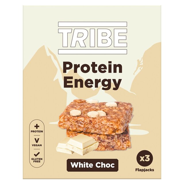 TRIBE Protein Energy Flapjack - White Choc Chip (3 x 38 GR)