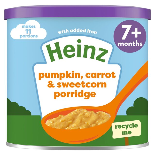 Heinz Multigrain Pumpkin Carrot & Sweetcorn Porridge Baby Food 7+ Months