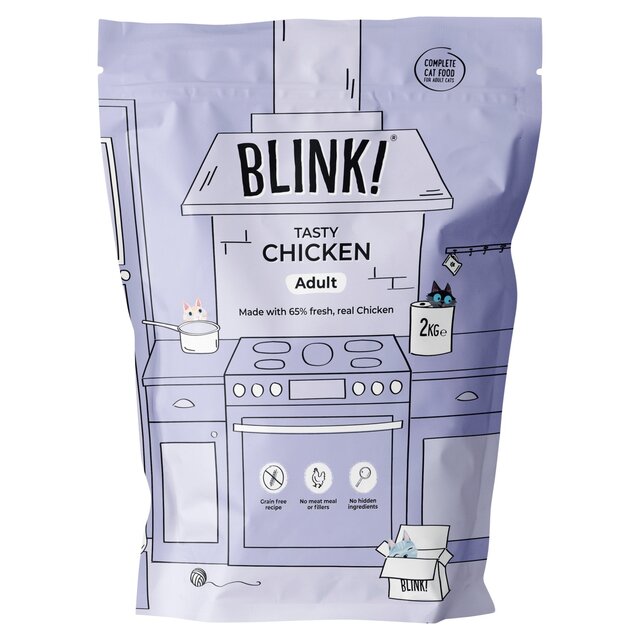 Blink! Blink Dry Adult Cat Food with Fresh Chicken
