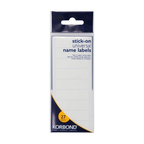 Stick-On Universal Name Labels