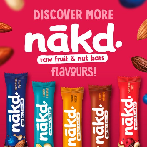 nakd. Berry Delight Fruit & Nut Bars Multipack thumbnail 2