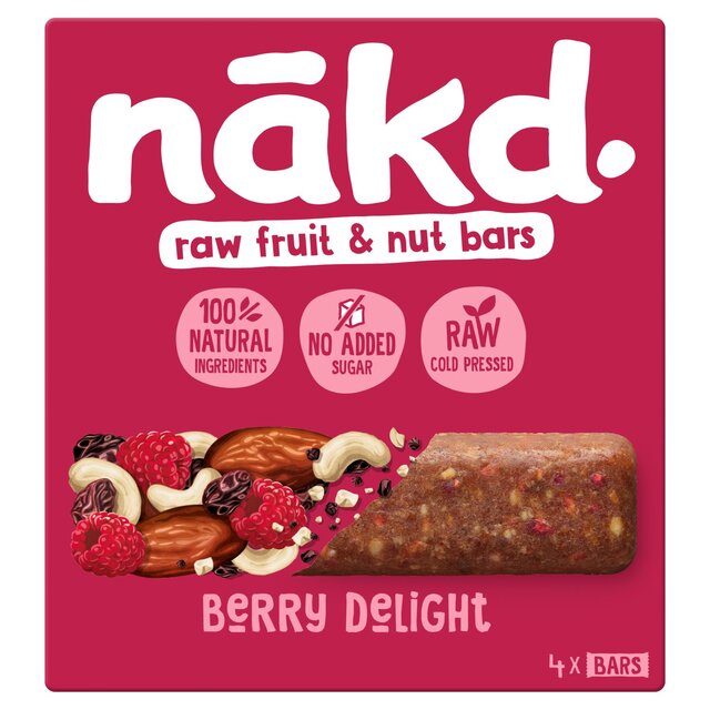 nakd. Berry Delight Fruit & Nut Bars Multipack thumbnail 2