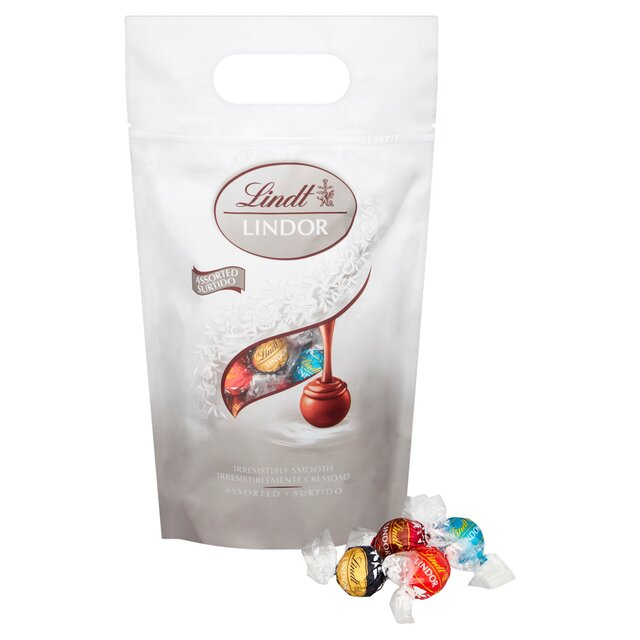 Lindt LINDOR Assorted Chocolate Truffles Silver Bag