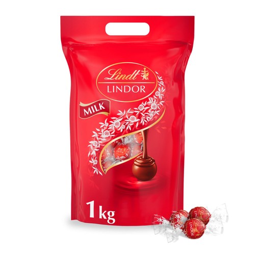 Lindt LINDOR Milk Chocolate Truffles Bag
