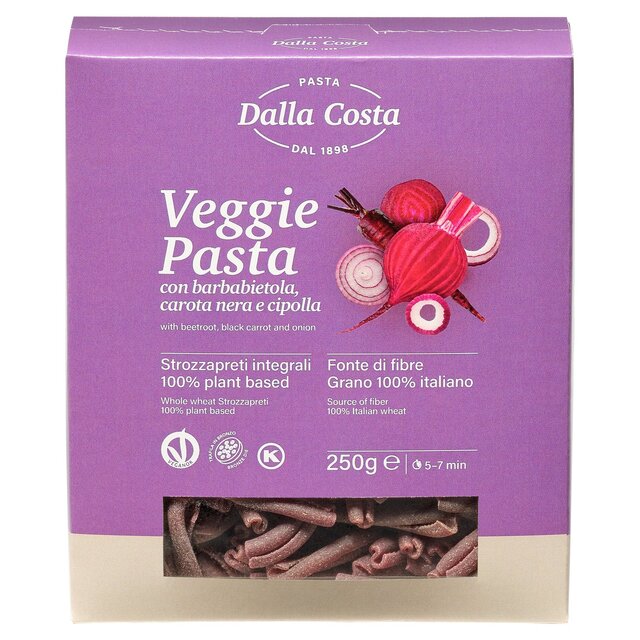 Dalla Costa Veggie pasta with beetroot, black carrot and onion