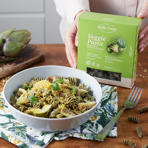 Dalla Costa Veggie pasta with spinach broccoli and basil thumbnail 3