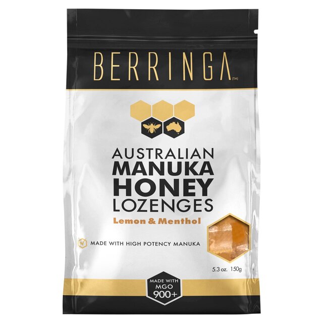 Berringa Manuka Honey Lozenges Lemon and Menthol