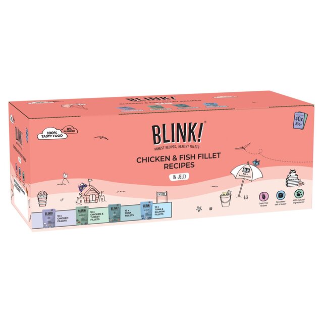 Blink! Blink Chicken & Fish Selection in Jelly Bulk Pack