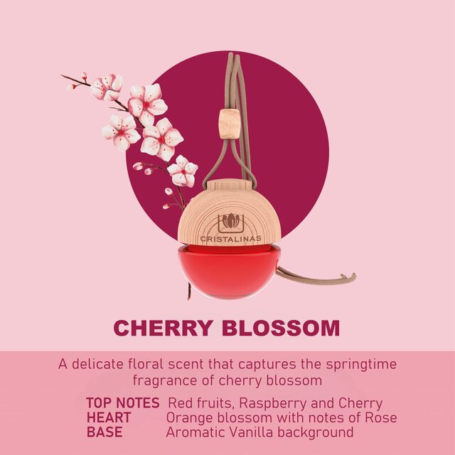 Cristalinas Car Air Freshener Cherry Blossom thumbnail 3