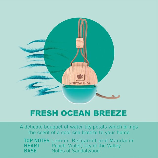 Cristalinas Car Air Freshener Fresh Ocean Breeze thumbnail 2