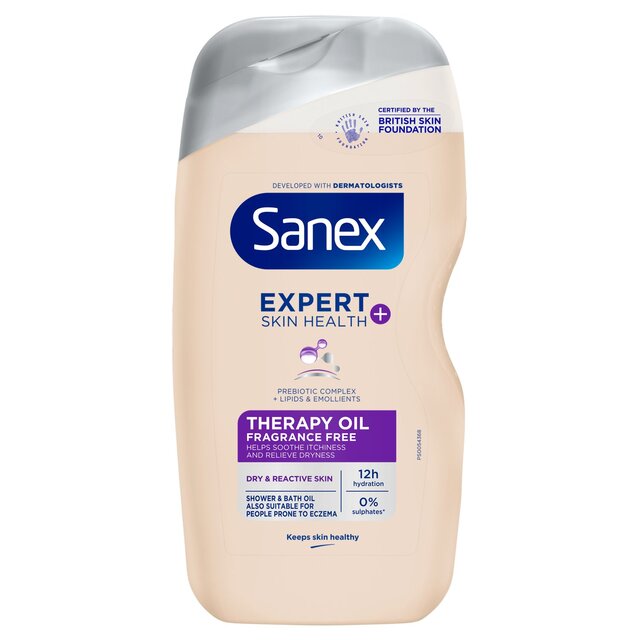 Sanex Expert Skin Health+ Therapy Oil Shower Gel Body Wash