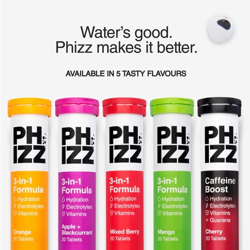 Phizz Mixed Berry 3-in-1 Hydration, Electrolytes and Vitamins Effervescent thumbnail 8