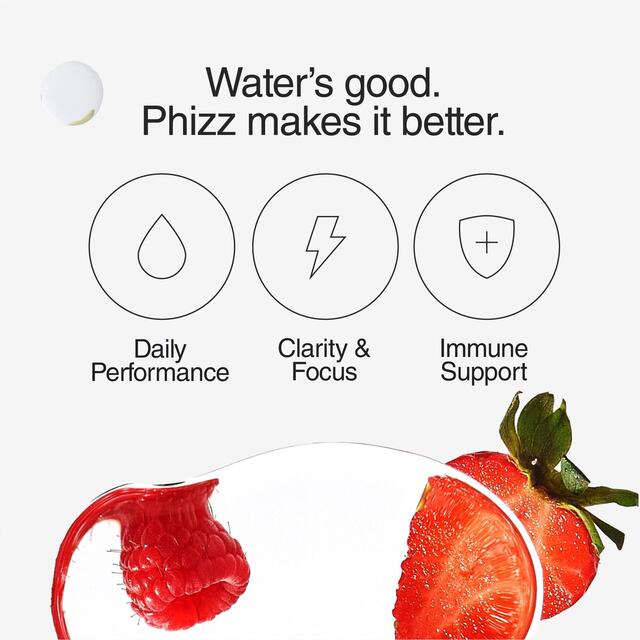 Phizz Mixed Berry 3-in-1 Hydration, Electrolytes and Vitamins Effervescent thumbnail 4
