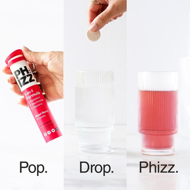 Phizz Mixed Berry 3-in-1 Hydration, Electrolytes and Vitamins Effervescent thumbnail 7