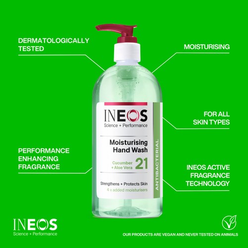 INEOS Moisturising Hand Wash Cucumber & Aloe thumbnail 3
