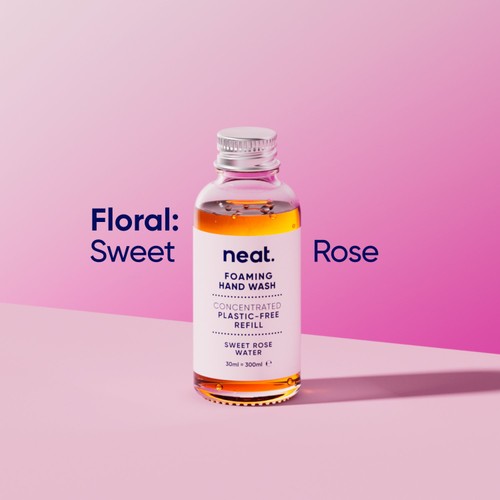 Neat Foaming Hand Wash Concentrated Refill Sweet Rose Water  thumbnail 2