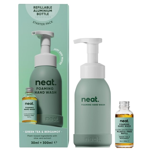 Neat Green Tea & Bergamot Refillable Handwash Starter Pack