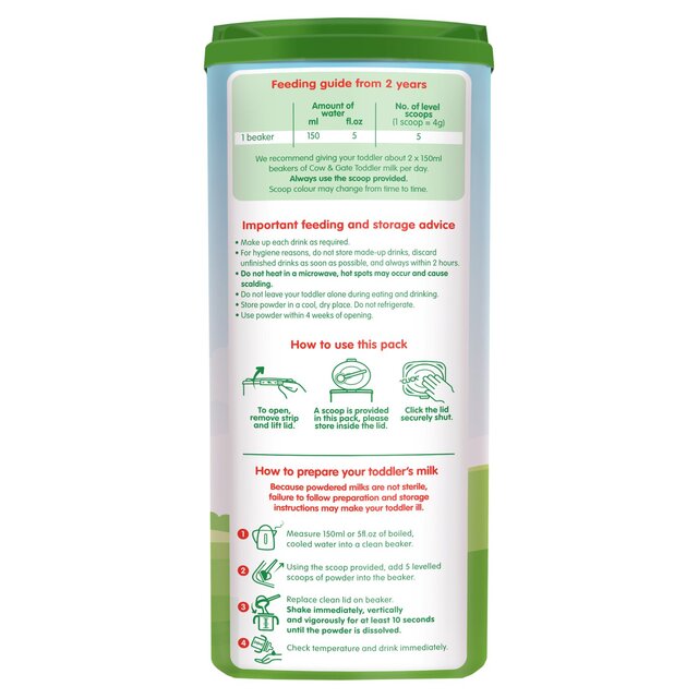 Cow & Gate 4 Toddler Milk Formula 2+ Years thumbnail 7