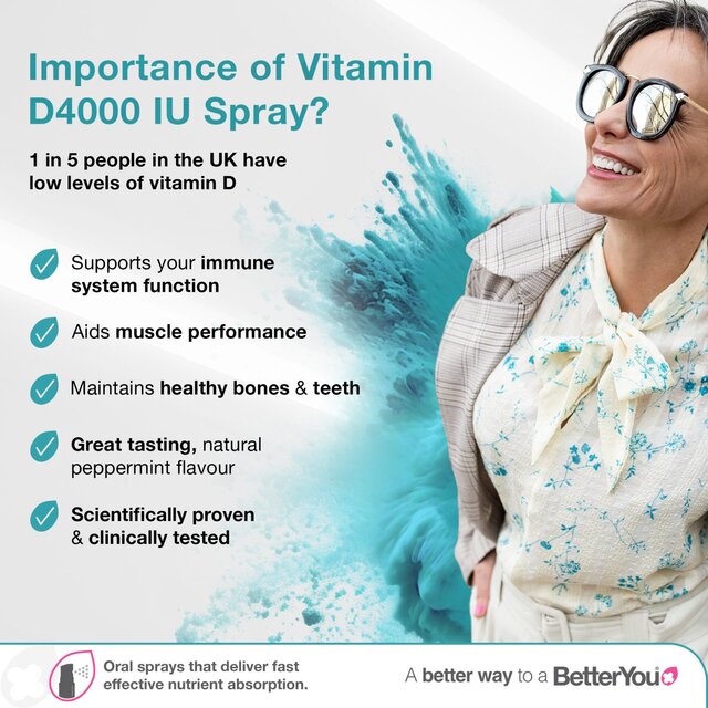 BetterYou Vitamin D4000IU Oral Spray thumbnail 8