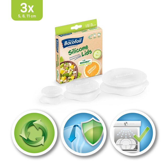 Bacofoil Silicone Lids Small thumbnail 3