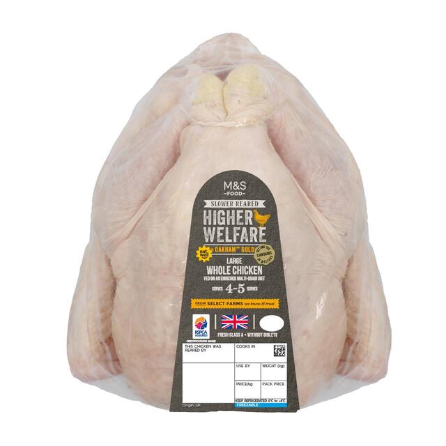 M&S Oakham Gold Large Whole Chicken thumbnail 2
