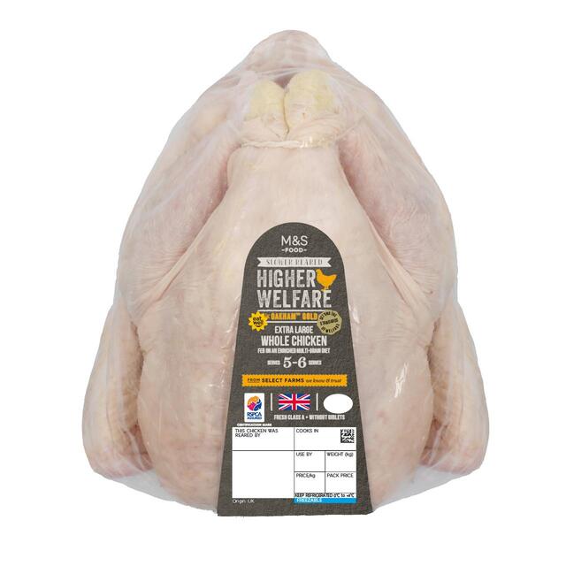 M&S Oakham Gold Extra Large Whole Chicken thumbnail 2