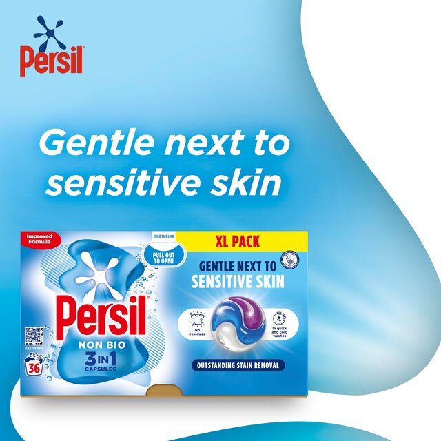 Persil Non Bio 3 in 1 Laundry Washing Detergent Capsules 36 Washes thumbnail 4