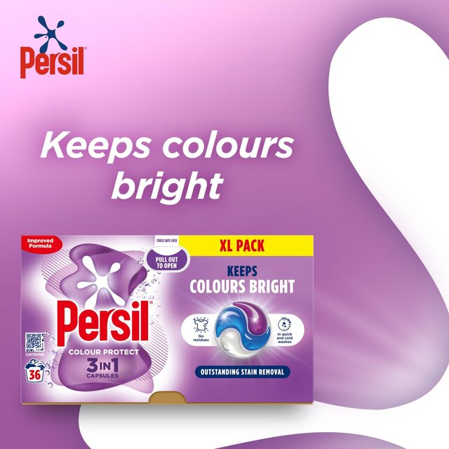 Persil Colour 3 in 1 Laundry Washing Detergent Capsules 36 Washes thumbnail 3