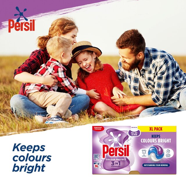 Persil Colour 3 in 1 Laundry Washing Detergent Capsules 36 Washes thumbnail 4